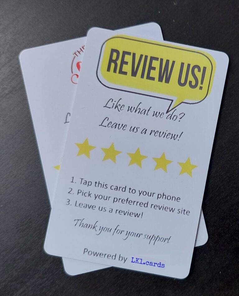 Photo of 2 review cards